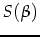 $\displaystyle S(\beta)$