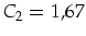 $C_2=1,67$