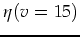 $\eta(v=15)$