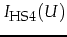 $\displaystyle I_{\mbox{\footnotesize HS4}}(U)$