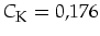 $C_{\mbox{\footnotesize K}}=0,176$