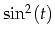 $\sin^2(t)$